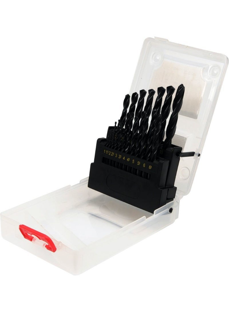 YATO HSS Twist Drill Bit 19pcs/set 1-10mm Clear Plastic Box  YT-4462