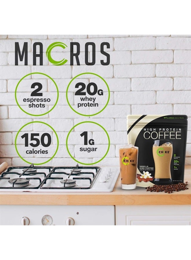 Chike Vanilla High Protein Iced Coffee, 20 G Protein, 2 Shots Espresso, 1 G Sugar, Keto Friendly and Gluten Free, 14 Servings (14.6 Ounce) - Image 4