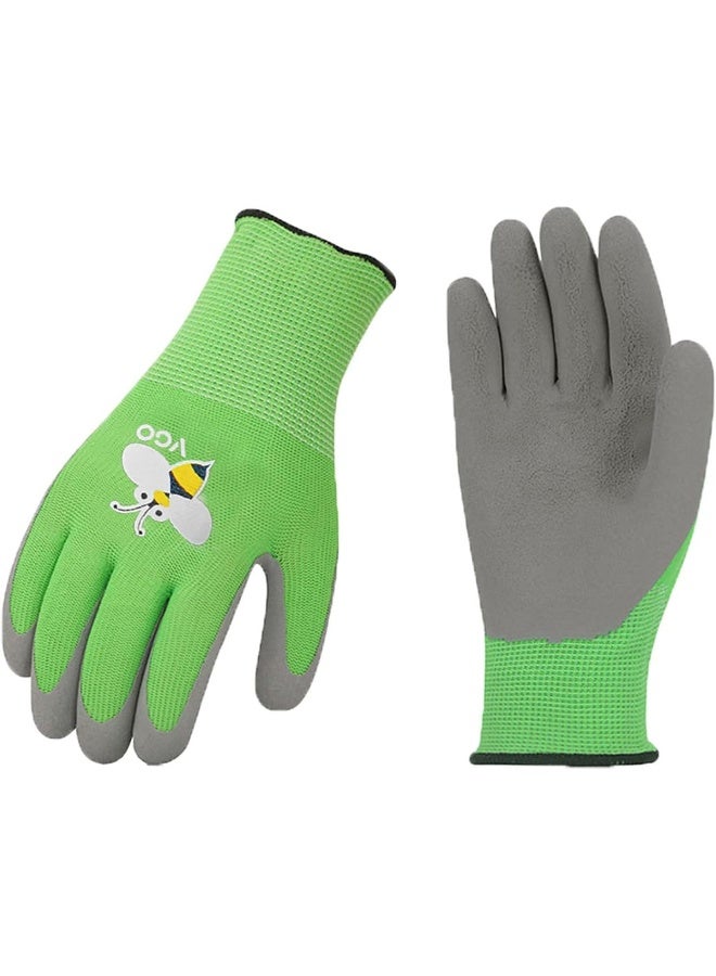 VGO Vgo 3-Pairs Age 3-9 Kids Latex Gardening Gloves Work Gloves  - Image 1