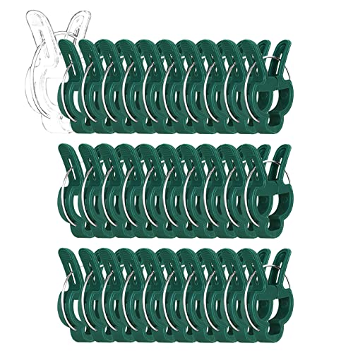 Yinghezu 40 Pcs Plant Support Clips,Flower and Vine,Garden Tomato Plant Support Clips for Supporting Stems,Vines Grow Upright Climbing,Tool for Straightening,Tomato Cage,Trellis. 2 Sizes in one Pack - Image 1