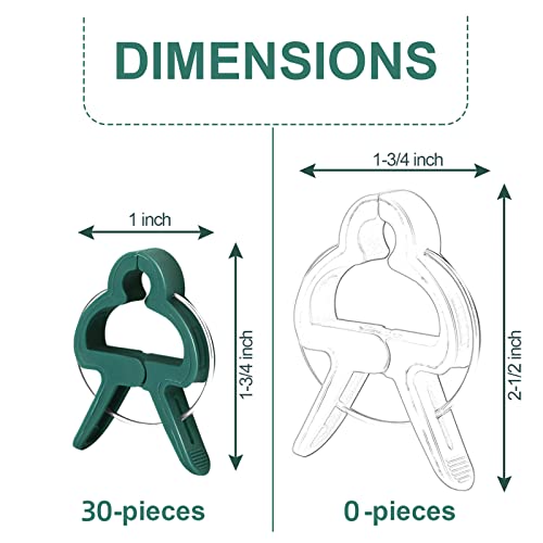 Yinghezu 40 Pcs Plant Support Clips,Flower and Vine,Garden Tomato Plant Support Clips for Supporting Stems,Vines Grow Upright Climbing,Tool for Straightening,Tomato Cage,Trellis. 2 Sizes in one Pack - Image 3