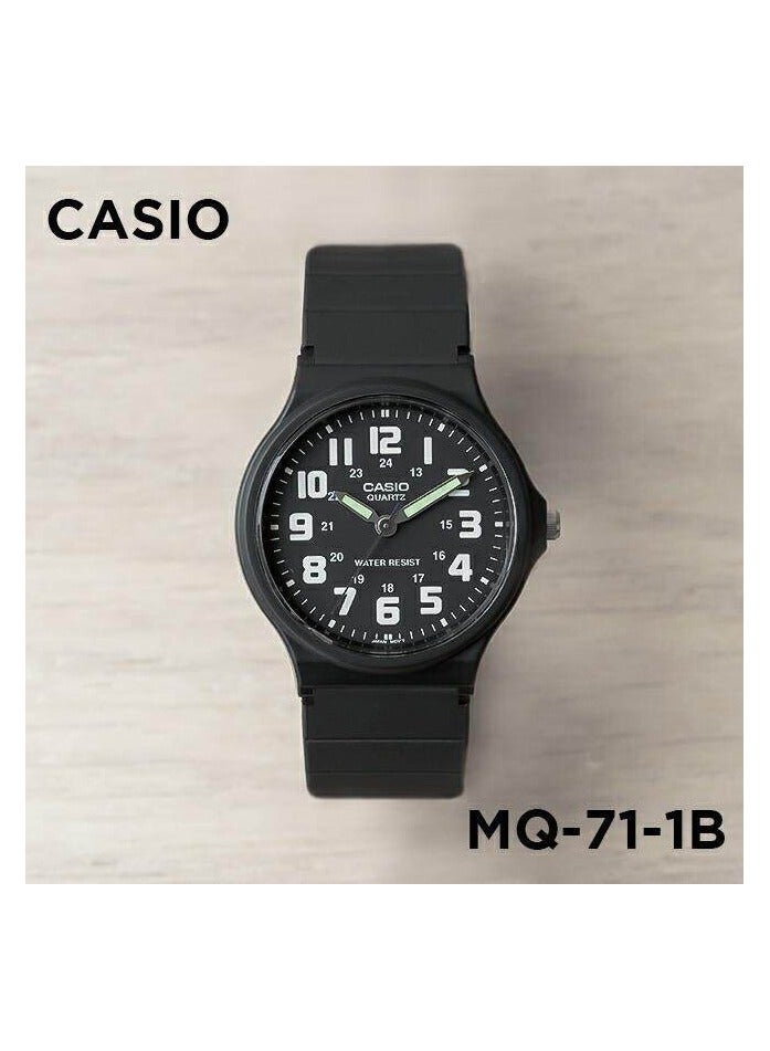 CASIO Men's Resin Analog Watch MQ-71-1BDF - Image 1