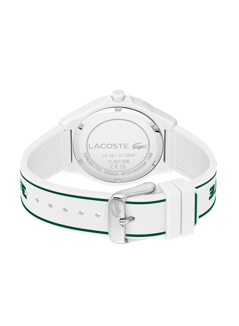 LACOSTE Women's Analog Round Shape Silicone Wrist Watch 2001347 - 38 Mm - Image 3
