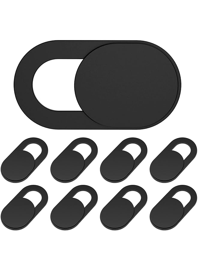 erorex 9 Pack Webcam Cover 0.03 Inch Ultra Thin Laptop Camera Cover Slide For Iphone Ipad Macbook Pro Computer Imac Cell Phone Pc Accessories Sliding Blocker Cover Protect Your Privacy Security 9 Pack - Image 1