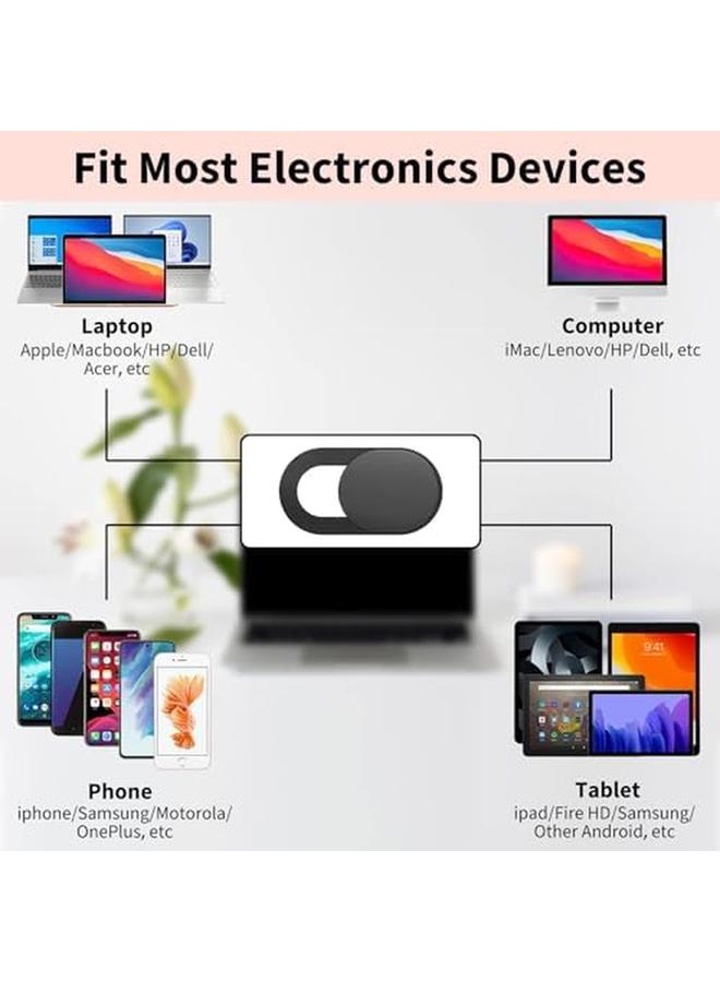 erorex 9 Pack Webcam Cover 0.03 Inch Ultra Thin Laptop Camera Cover Slide For Iphone Ipad Macbook Pro Computer Imac Cell Phone Pc Accessories Sliding Blocker Cover Protect Your Privacy Security 9 Pack - Image 2