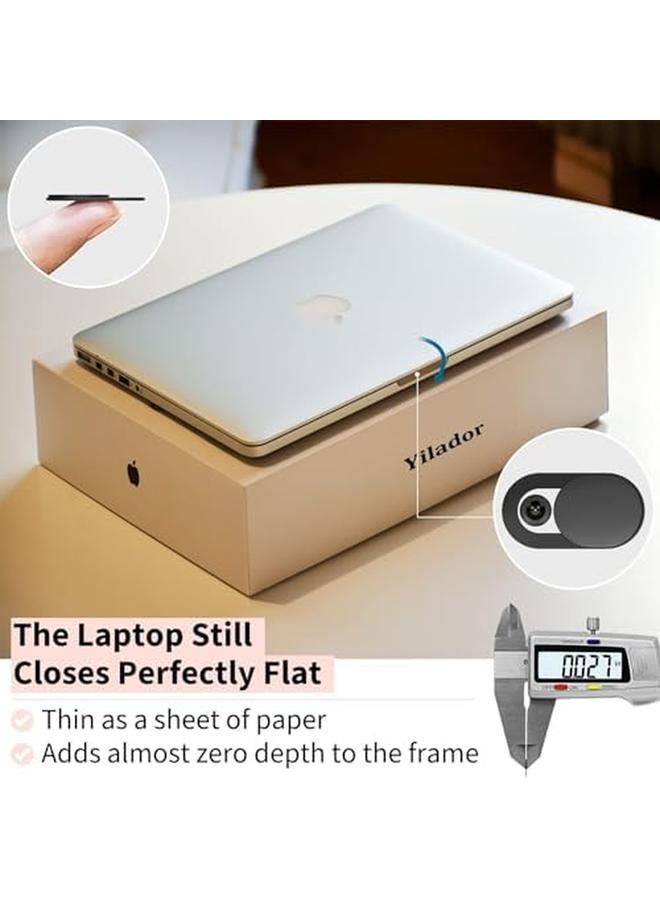 erorex 9 Pack Webcam Cover 0.03 Inch Ultra Thin Laptop Camera Cover Slide For Iphone Ipad Macbook Pro Computer Imac Cell Phone Pc Accessories Sliding Blocker Cover Protect Your Privacy Security 9 Pack - Image 4