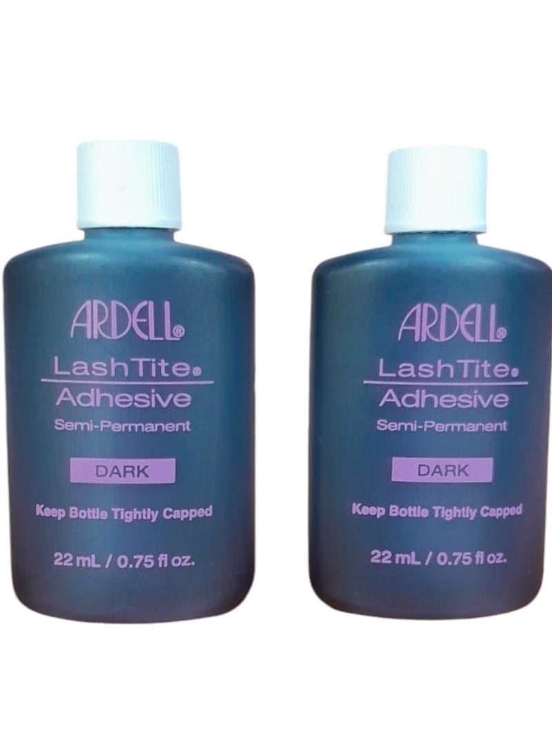 ARDELL لاصق لاشتيت، داكن، 0.75 أونصة سائلة. زجاجة (عبوة من قطعتين) - Image 1