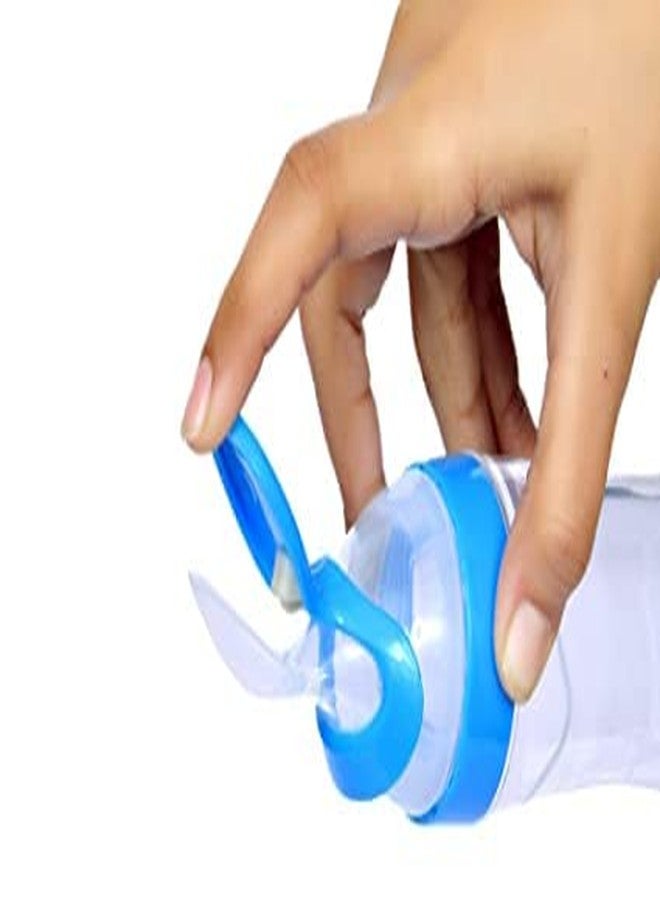 POPREX Silicone Easy Squeezy Baby Food Feeder/Food Grade Silicone Bottle Feeder for Baby Feeding - 90 ml, Blue - Image 3
