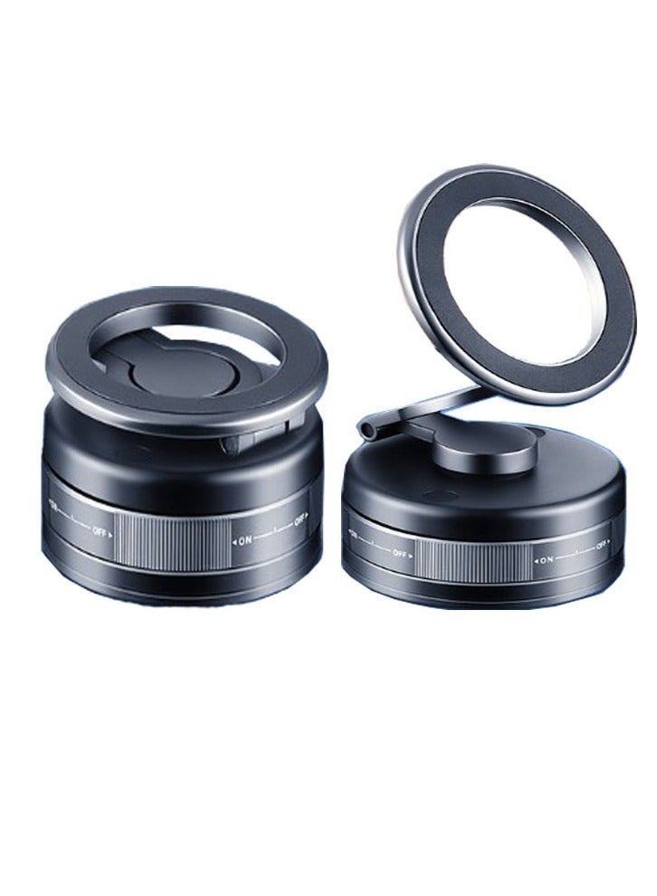 حامل هاتف مغناطيسي للسيارة - حامل لوحة القيادة قابل للطي يدور 360 درجة، متوافق عالميًا مع الهواتف الذكية - Image 1