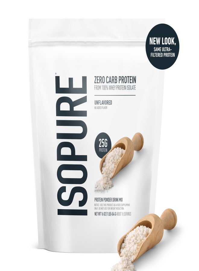 آيزوبيور مسحوق بروتين مصل اللبن المعزول النقي 100% من Isopure Zero Carb، خالٍ من الغلوتين، مع فيتامينات، بدون نكهة، 25 غرام من البروتين لكل حصة، 1 رطل، 16 حصة (قد يختلف شكل العبوة) - Image 5