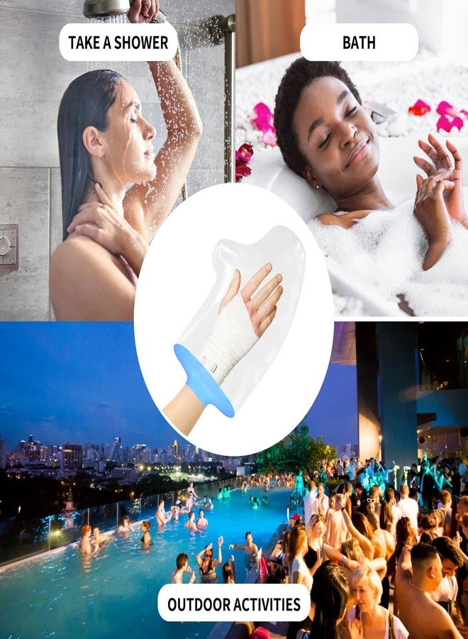 KEEFITT Waterproof Hand Cast Cover for Shower, Watertight Silicone Wrist Wound Protector After Surgery for Injury, Finger Splint, Bandage and Burn - Image 5
