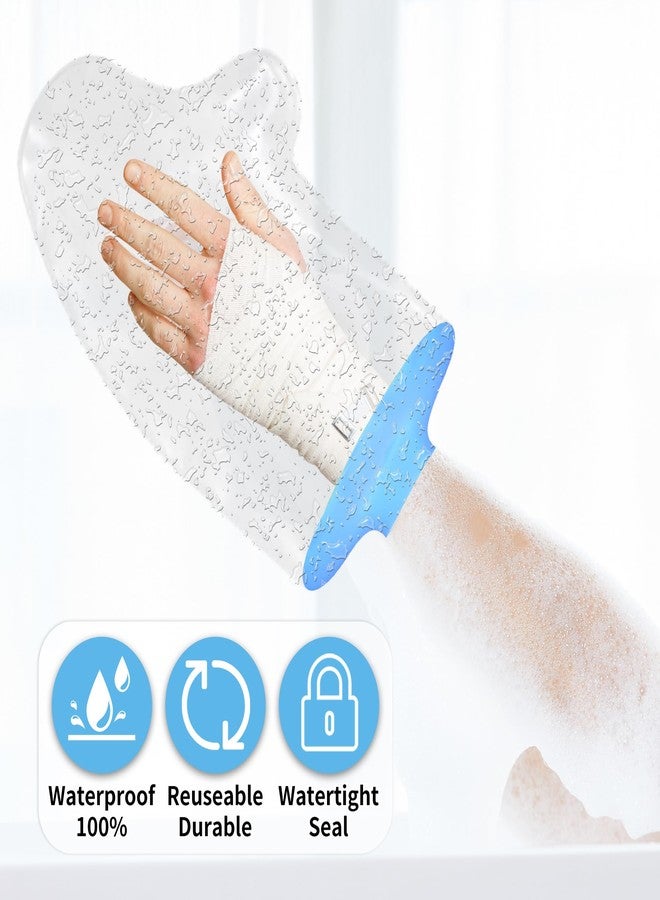 KEEFITT Waterproof Hand Cast Cover for Shower, Watertight Silicone Wrist Wound Protector After Surgery for Injury, Finger Splint, Bandage and Burn - Image 4