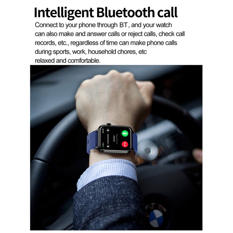 Smart Watch 2.04-Inch High-Clear AMOLED Display - 24-Hour Health Monitoring Sos Emergency Call Function Fitness Watch for Men Outdoor Sports Daily Use - Image 4