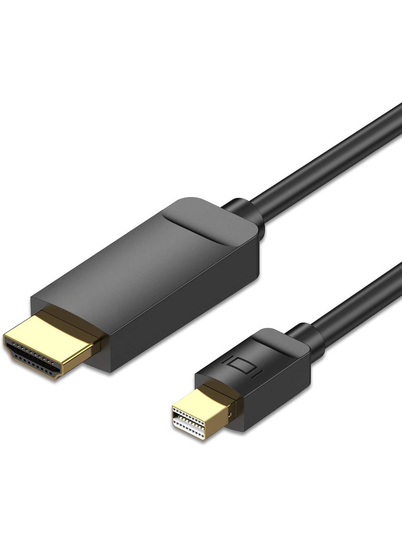كابل Mini DisplayPort إلى HDMI – يدعم 4K بسرعة 30 هرتز – محول عالي الجودة لأجهزة الكمبيوتر وماك وشاشات العرض – 1.5 متر - Image 1