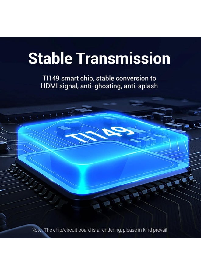 كابل Mini DisplayPort إلى HDMI – يدعم 4K بسرعة 30 هرتز – محول عالي الجودة لأجهزة الكمبيوتر وماك وشاشات العرض – 1.5 متر - Image 2