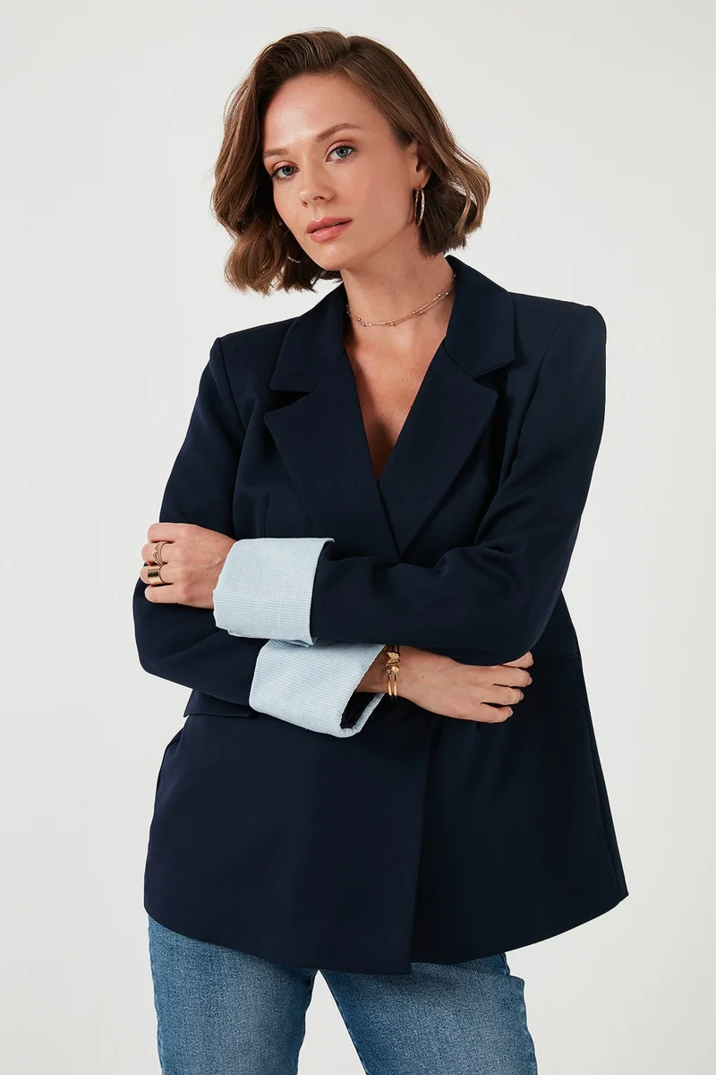 Lela Regular Fit Double Breasted Blazer Jacket Women's Jacket 611BC00025