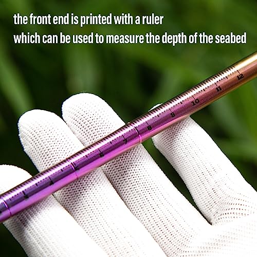 TiTo Titanium Scuba Diving 14''/35cm Titanium Alloy Lobster Tickle Pointer Stick w/Measurement & Lanyard (Titanium Color) - Image 4