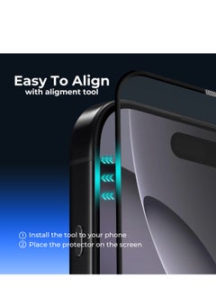 Maxwell 3D Anti-Reflection Screen Protector Compatible with iPhone 16 Pro 5.89 Inch HD Crystal Clear Screen Protector, Anti-Dust, Anti-Static, Oleophobic Coating, Easy to Install, Smudge Resistant - pzsku/ZFB1A230F9721D8FEDF0CZ/45/_/1739784828/e2534717-b96a-4301-9fe4-29cfc9a27e97