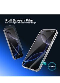 Maxwell 3D Anti-Reflection Screen Protector Compatible with iPhone 16 Pro 5.89 Inch HD Crystal Clear Screen Protector, Anti-Dust, Anti-Static, Oleophobic Coating, Easy to Install, Smudge Resistant - pzsku/ZFB1A230F9721D8FEDF0CZ/45/_/1739784838/09b39b70-7156-4751-bc0e-d2830f286616