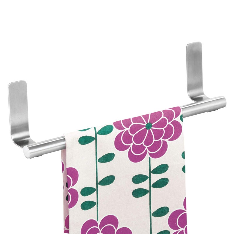 InterDesign iDesign 82700 Forma Self-Adhesive Towel Bar Holder for Bathroom, Kitchen Walls, Cabinets, Above Counters, Set of 1, Brushed Stainless Steel - Image 3