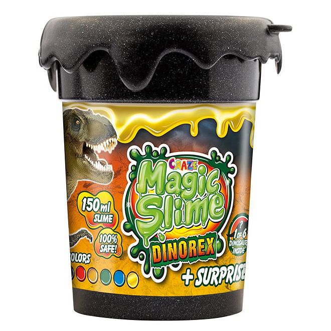 Craze Magic Slime Dino Dark Green Pack of 1 (Color may Vary) - 150 ml - Image 5