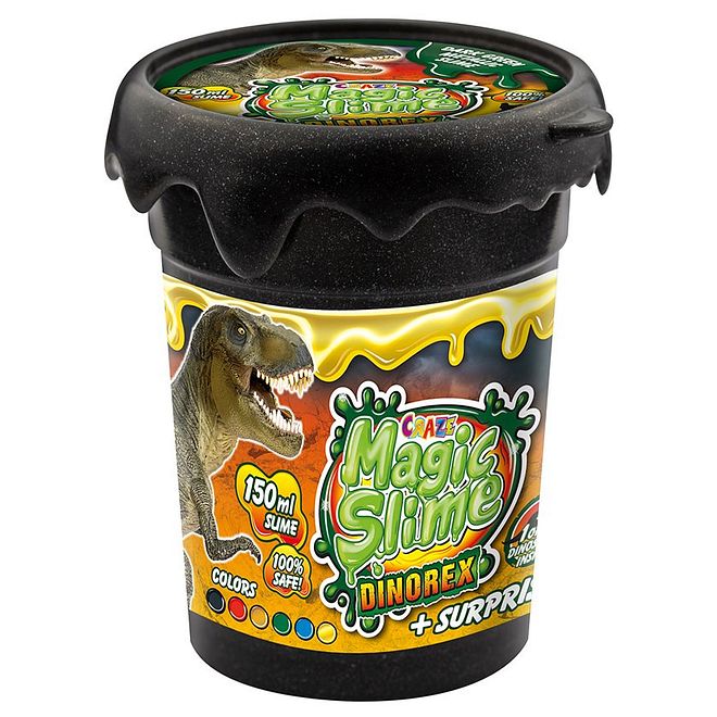 Craze Magic Slime Dino Dark Green Pack of 1 (Color may Vary) - 150 ml - Image 4