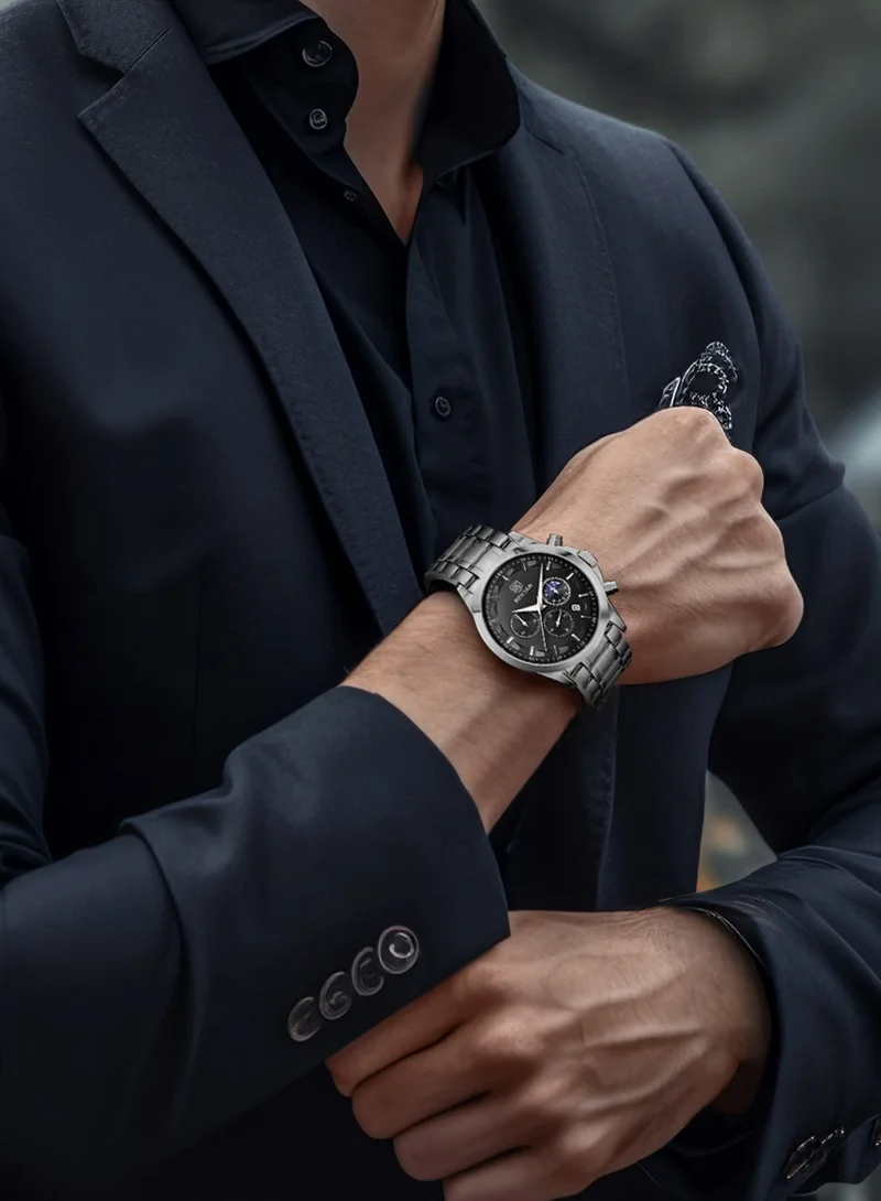 BENYAR BY BENYAR Men's Chronograph Watch 30 m Waterproof Luminous Classic Fashion Watches Large Dial Date Analogue Quartz Watch Elegant Gift for Men