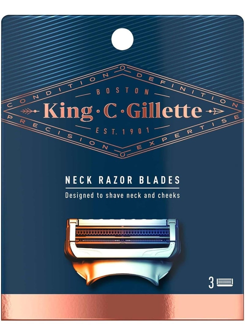 King C. Gillette Sharpest Stainless Steel Platinum Coated Blades + 3 Refill - Image 1