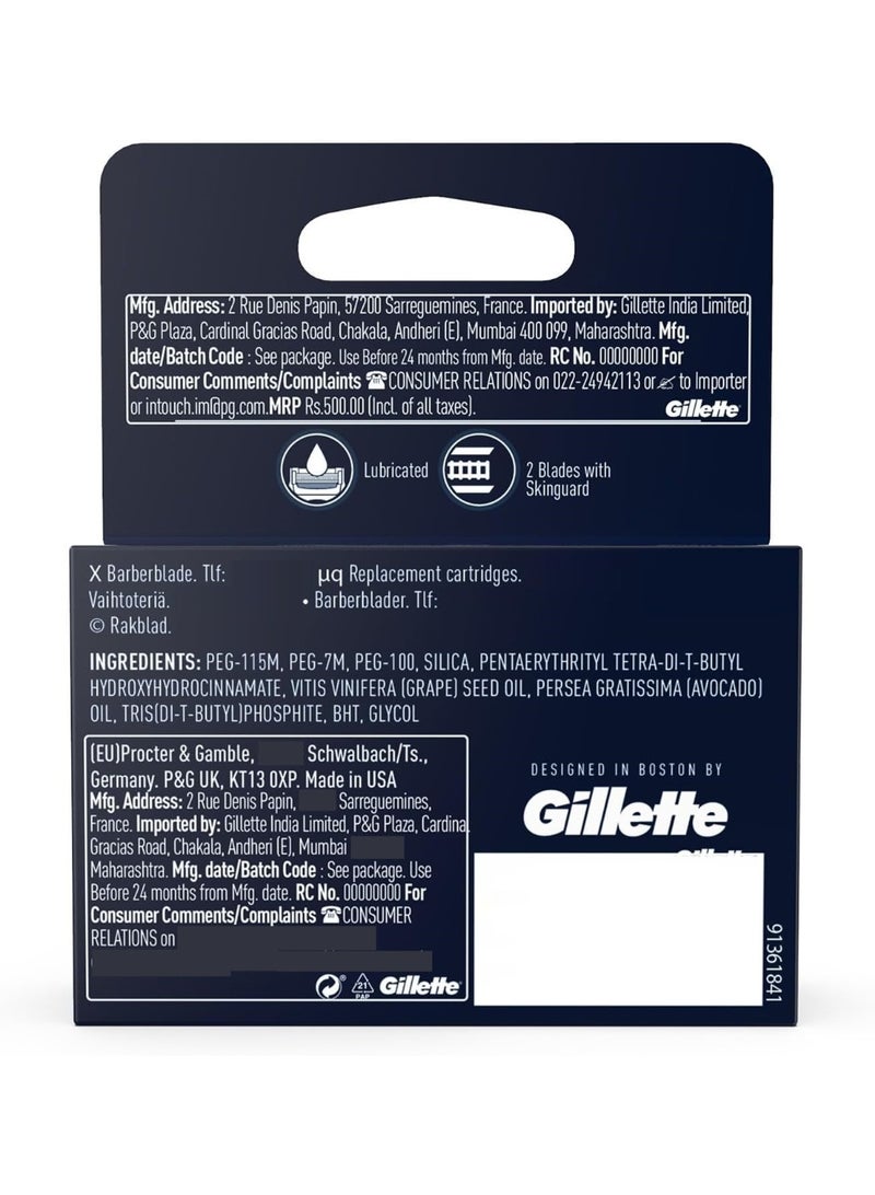 King C. Gillette Sharpest Stainless Steel Platinum Coated Blades + 3 Refill - Image 2