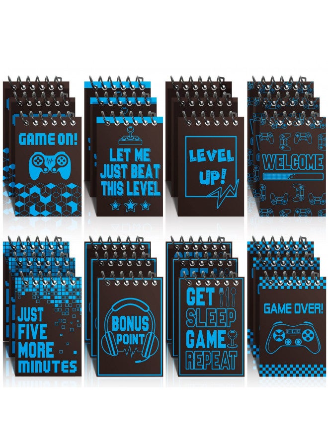 Epakh 24 Pieces Gaming Mini Notepads Video Game Notebooks Gamer Notebooks for Video Gaming Themed Birthday Party Favor Supplies Teacher Classroom Supplies - Image 1