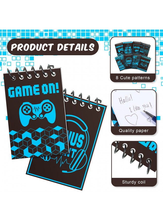 Epakh 24 Pieces Gaming Mini Notepads Video Game Notebooks Gamer Notebooks for Video Gaming Themed Birthday Party Favor Supplies Teacher Classroom Supplies - Image 3