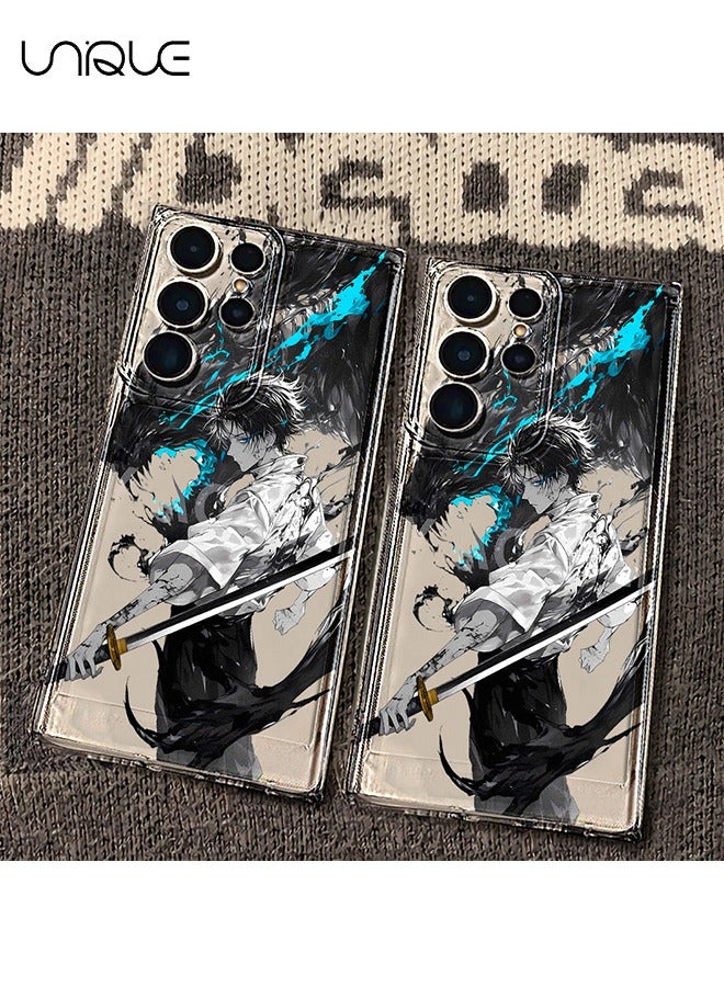 Unique Compatible with Galaxy S23 Ultra Cases, Anime Character Cases, Okkotsu Yuta Cases - Clear Black Phone Cases - Sleek and Simple Phone Cases - TPU Drop Protection - Image 5