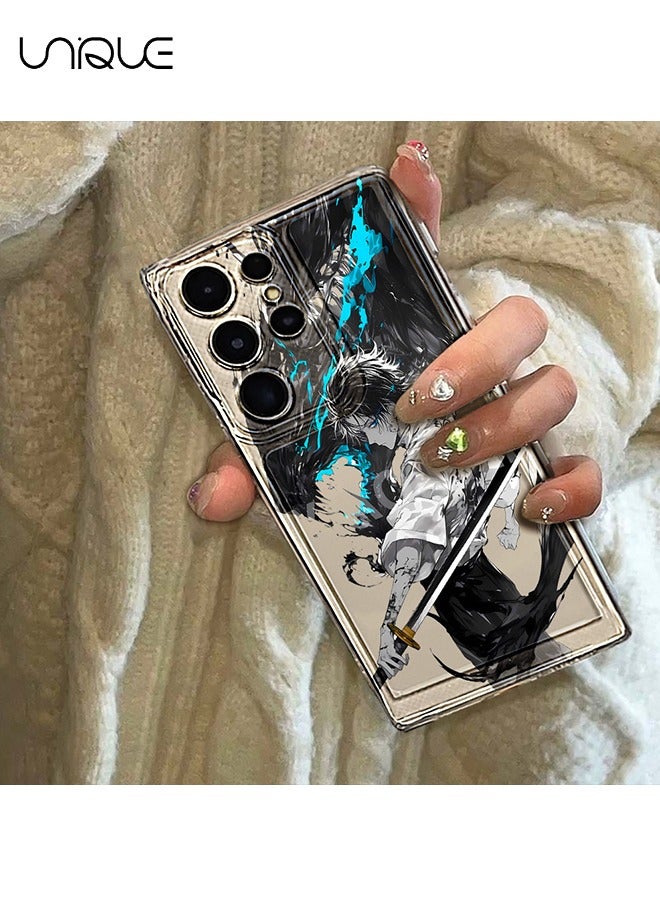 Unique Compatible with Galaxy S23 Ultra Cases, Anime Character Cases, Okkotsu Yuta Cases - Clear Black Phone Cases - Sleek and Simple Phone Cases - TPU Drop Protection - Image 3