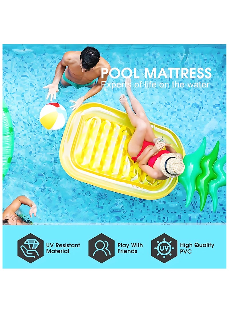 ECVV Inflatable Pool Float, Inflatable Raft Pool Floats for Summer, Pool Lounger, Pool Accessories, Lake Floats & Pool Toys, Fun Swimming Tools for Pool Lake Beach Party - Image 4