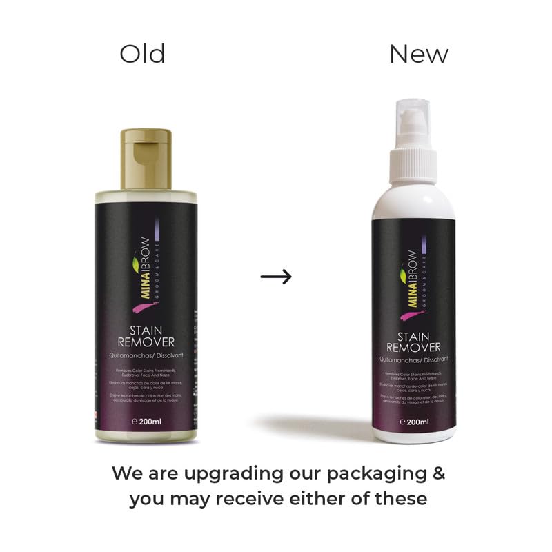 MinaiBrow Mina Henna Tint Stain Remover, Softly removes hair color from the scalp, skin around from the eyebrows, hair, beard and mustache quickly and gently 200ml, colorfix hair color remover - Image 3