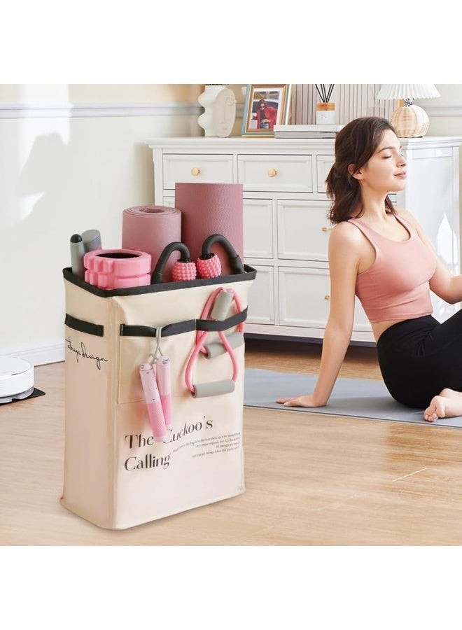 Cuckoo Yoga Mat Storage Basket,Yoga Equipment Gym Organizer,Fitness And Sports Equipment Storage Basket Accessories Organizer Large Capacity For Home - Image 5