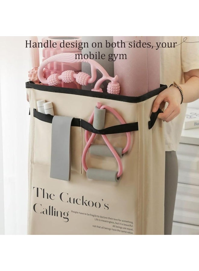 Cuckoo Yoga Mat Storage Basket,Yoga Equipment Gym Organizer,Fitness And Sports Equipment Storage Basket Accessories Organizer Large Capacity For Home - Image 3