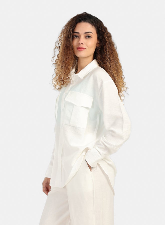 Carina Classic Button-Up Shirt - Image 2