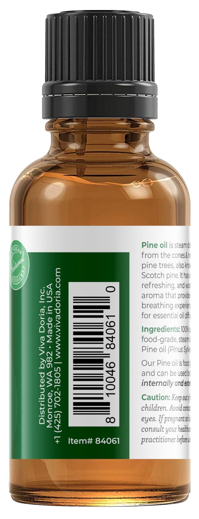 Viva Doria 100% Pure Pine Essential Oil, Undiluted, Food Grade, Hungarian Pine Oil 30 mL (1 Fluid Ounce) - Image 3