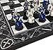HPL Medieval Times Crusades Blue and White Armored Maltese Knights Chess Set with 17 Board - Image 2