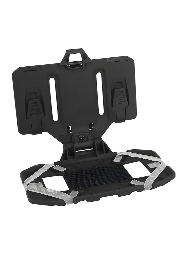 General Tactical Vest Phone Holder Universal Phone Holder Chest Mounting Plate Holder for 4.7"-6.7" Size Screen (Black)  - Image 1