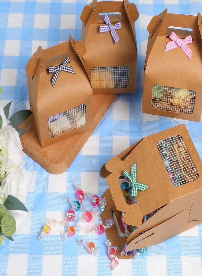 مايتيز مجموعة هدايا حفلات الدجاج من مايتيز، 24 قطعة، صندوق قابل للطي على شكل قن دجاج مزين بفيونكة من عشب الرافيا وقش ورقي، علب هدايا على شكل حيوانات مزرعة، زينة لحفلات تبني الكتاكيت وأعياد الميلاد - Image 5