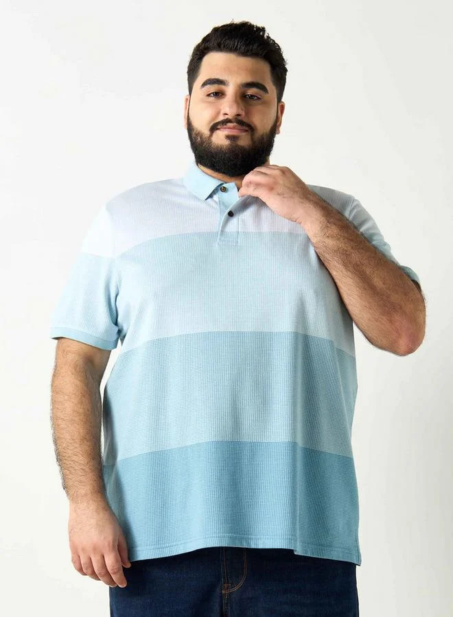 Splash FAV Striped Polo T-shirt with Short Sleeves