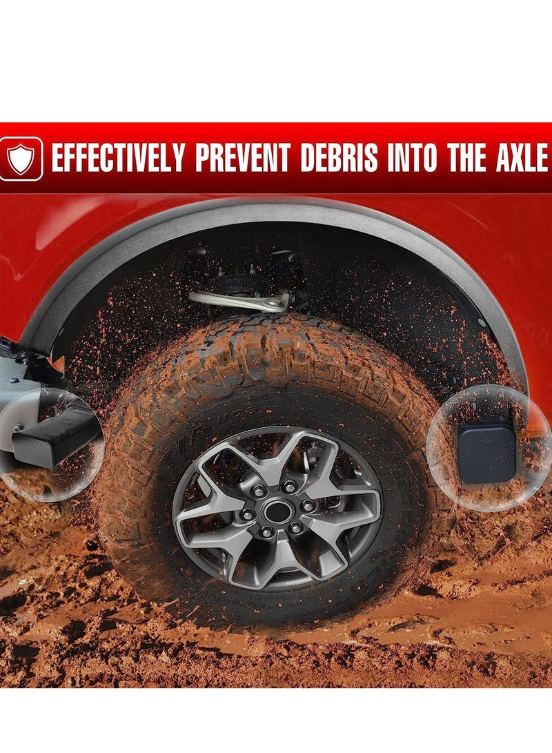 Excefore Crash Bar End Caps Front Axle Plug, 4Pcs Black Rubber Stopper Cover Protection for Ford Bronco Accessories 2021-2024, Bumper Plug Mudproof Dust Caps Compatible with Ford Bronco - Image 2