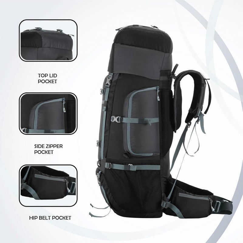 TRAWOC TRAILMASTER 80L Rucksack Bag for Men & Women - Image 5