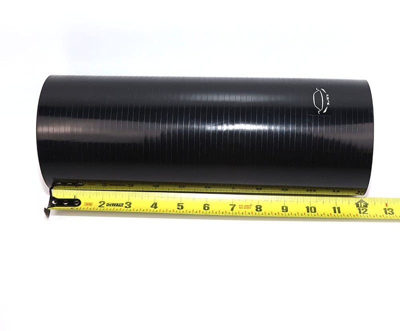 TenkeAuto 12" Long High Performance 4-Ply Reinforced 4" ID Straight Coupler Silicone Hose Turbo/Intercooler/Piping (BLACK 4'') - Image 2
