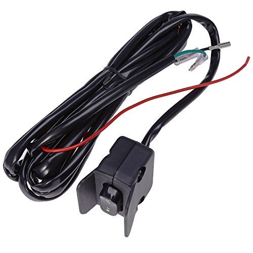 Saihisday 12V Winch Rocker Thumb Switch with Mounting Bracket Handle Control Switch Replacement for ATV UTV - Image 5