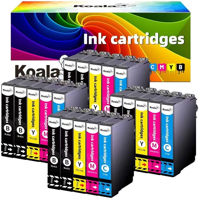 Koala 604XL (20-Pack) Cartuchos de Tinta Compatibles para 604 XL 604XL para Expression Home XP-2200 XP-2205 XP-3200 XP-4200 XP-4205 Workforce WF-2910DWF WF-2950DWF WF-2930DWF