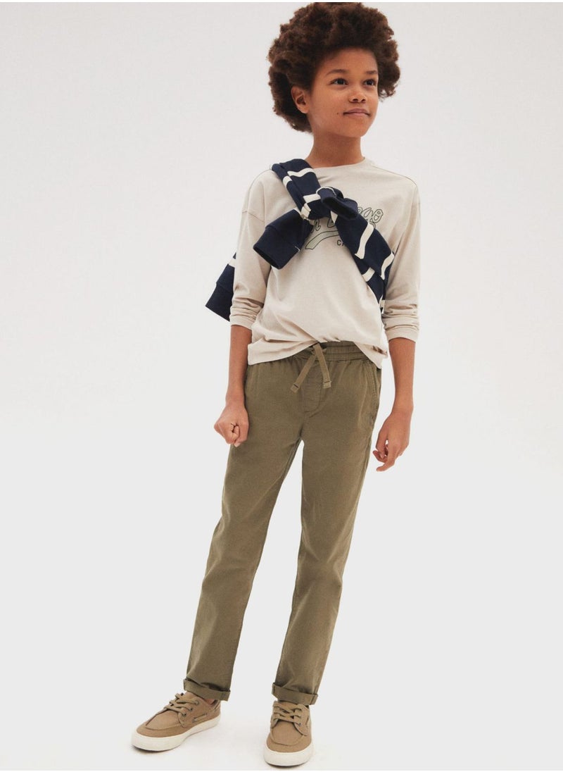 MANGO - Kids Drawstring Trousers - Image 1