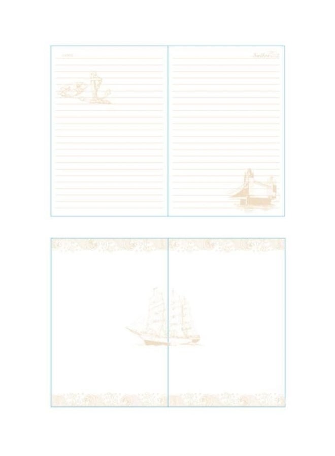 Pu Leather Lock Diary Blue - Image 2